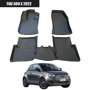 Marchio personalizzato impermeabile 3D Tpe tappetini auto in plastica nera per auto tappetini all'ingrosso per FIAT500 X <span class=keywords><strong>2022</strong></span> - Product Image 1