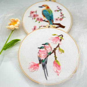 1 Kit de Broderie pour Débutants, Matériaux DIY Colibris et Fleurs, Artisanat Artistique et Couture Pratique - Product Image 2