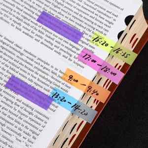 Lot de 12 marque-pages adhésifs transparents pour annoter les livres, notes autocollantes, marque-pages pour la lecture, inscriptibles et repositionnables - Product Image 2