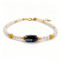 Bracelets spirituels en gros pour femmes, luxe, perles de sugilite naturelle de 6 mm, bracelet en perles d'eau douce pour un cadeau élégant