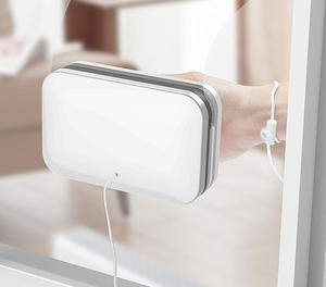 NOUVEAU Brosse <span class=keywords><strong>magnétique</strong></span> pour nettoyer les vitres Brosse <span class=keywords><strong>double</strong></span> face à décharge automatique de l'eau Brosse pour le nettoyage des vitres Outils ménagers - Product Image 2