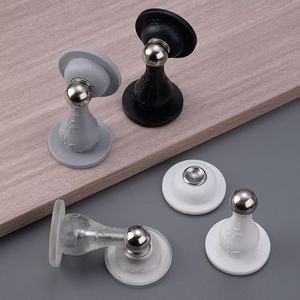 Retenue de porte en silicone à fixation au sol, longue, blanche, noire, transparente, grise, design minimaliste, installation facile - Product Image 2