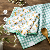 XP Wholesale Custom Design Digital Printing Microfiber Kitchen Lint Free Lightweight Flour Sack Tea Towel Dish Cleaning Towel