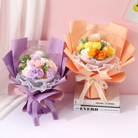 Bouquet de fleurs artificielles direct d'usine Ballon Bobo Bobo Meilleur cadeau pour la fête des mères Cadeau de la Saint-Valentin