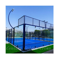 Siècle Couronne d'Or Fabricant Mobile Padel Court Panoramique Construction Pista De Tenis Padel