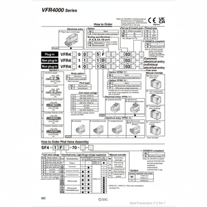 Modèle d'électrovanne pneumatique SMC VFR4210-3DZ-04 pièce pneumatique de haute qualité - Product Image 1