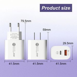 อะแดปเตอร์ USB Type C คุณภาพสูง PD 20W ชาร์จโทรศัพท์ได้อย่างรวดเร็วสำหรับ11 12 13 14 15 Plus Pro MAX - Product Image 6