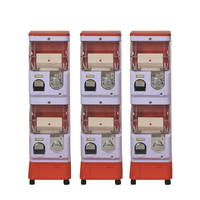 Distributeur de jouets classique blanc et orange, distributeur de capsules de jouets, distributeur de jouets japonais pour enfants, machine à gachapon