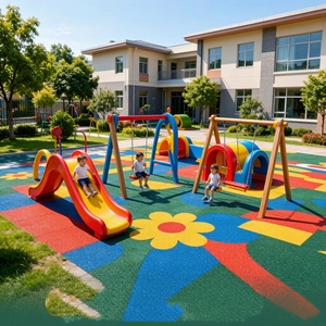 INOLP Two-component Aliphatic PU Binder Running Track Playground Polyurethane <b>Adhesive</b> EPDM/SBR Rubber Granules Athletic - Product Image 6