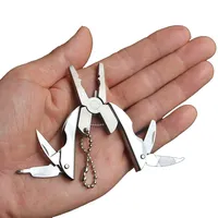 Mini pince en acier inoxydable tout-en-un Multitool portable pour le camping extérieur, la survie et les voyages Personnalisable OEM DIY Grade