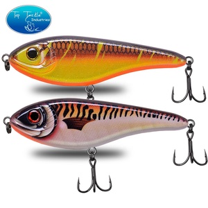 Leurre de pêche VIB dur de 150 mm, 81 g, 24 couleurs, à coulée lente, pour brochet, pike, muskie et <span class=keywords><strong>gros</strong></span> poissons, avec hameçons noirs - Product Image 4
