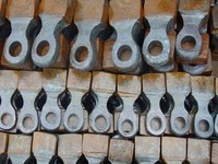 Tête de marteau en acier au manganèse élevé en alliage de chrome, pièces de rechange résistantes à l'usure pour concasseur à percussion, fabrication de sable, marque Mintai, ISO