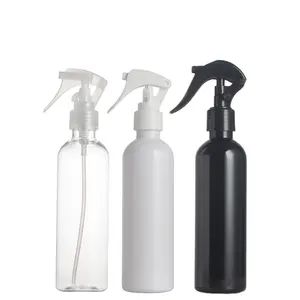 Friseursalon reinigung Fine Trigger Sprüh flasche 100ml 120ml 150ml 200ml 250ml 300ml PET Weiß Schwarz Siebdruck PUMP Sprayer