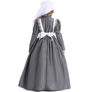 Costume da Infermiera Vittoriana per Bambine, Travestimento da Florence Nightingale per Ragazze, Halloween, Carnevale, Settimana del Libro, Cosplay con Cappello - Product Image 4