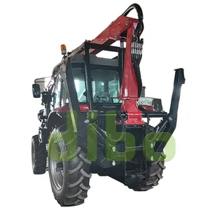 CE certification forest machinery farm crane 3 points hitch wood log loading grabber grapple timber crane for tractor