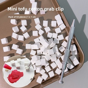 100 éponges carrées double face dégradées pour nail art, bloc tampon pour application de vernis gel, kit de manucure portable - Product Image 5