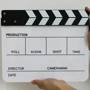 Planche à Clapet en Acrylique pour Film de Film en Bois de 30x24.5x1.8cm Planche à Clapet en Plastique pour Scène d'Action - Product Image 3