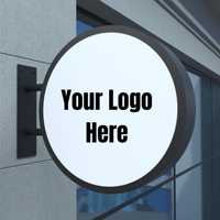 Enseigne Lumineuse Publicitaire Extérieure Tournante, Boîte Lumineuse Ronde Rotative LED, Enseigne 3D en Acrylique