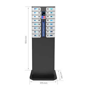 Station de recharge pour téléphones portables Y2Power MAX à 16 baies avec écran Android de 15,6 pouces et casier intelligent à accès par empreinte digitale - Product Image 4