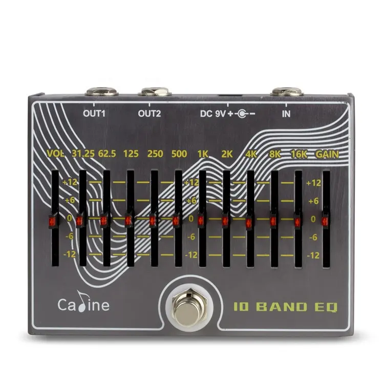 OEM Guitar Effect Pedal Caline CP-81 10 Band EQ Guitar Effect Pedal with Volume/ Gain