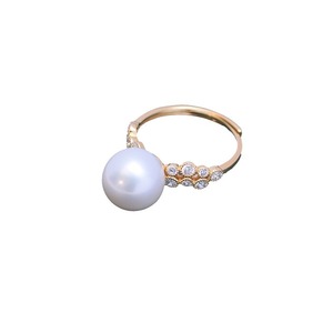 แหวนเงินแท้ S925 จูจี้ แดนซุย ประดับมุกทรงกลมสีขาว ขนาด 8-11 มม. แสงเงาสวยงาม มีตำหนิเล็กน้อย ขายส่ง - Product Image 5