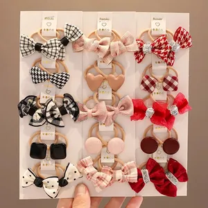 10 pz stile coreano di alta qualità elastici per capelli da principessa Set di elastici per bambini graziosi accessori per capelli per bambini