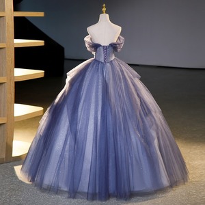 SWS497 Vestido De 15 Años De Alta Gama Personalizado Azul <span class=keywords><strong>Cielo</strong></span> Claro Para Quinceañera Dulces 16 Con Aplicaciones De Encaje - Product Image 4