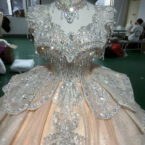 Elegante Vestido de Novia Moderno con Apliques de Encaje Estilo Princesa Francesa, Vestido de Novia con Cola para Mujer, Vestido de Novia XS102 - Product Image 5