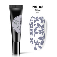 Approvisionnement d'usine 12 couleurs 8ml vernis à ongles Gel vernis timbre impression huile UV Gel laque tremper vernis pour Nail Art estampage