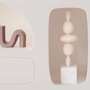 Thiết Kế Hiện Đại Trang Trí Nội Thất Lớn Đơn Giản Kem Trắng Ngăn Kéo Phòng Khách Tủ Đồ Nội Thất Lưu Trữ Bằng Gỗ Kệ Tủ Sách - Product Image 2