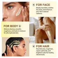 BLIW Crème hydratante nourrissante bio pure et longue durée au beurre de karité pour le corps, le visage et les cheveux – Marque privée