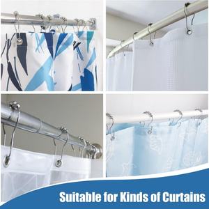 Anneaux de suspension pour rideaux de douche en métal, vente en gros d'usine EWANG - Product Image 5