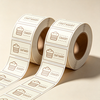 Etiqueta Adhesiva de Vinilo PVC Personalizada de Alta Gama, con Código de Barras, Resistente al Agua, al Aceite y al Calor, para Alimentos, Ingredientes de Panadería, Lista de Ingredientes de Tienda