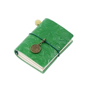 Wholesale Mini Journal Cover Writing Notebook Handmade Vintage Real <b>Leather</b> Notebook Student Gift Hand Book - Product Image 4