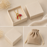 Fruit Charm Ketting Paperclip Ketting Kers Aardbei Chili Vis Keramiek Goudkleurig Dames Schattig Statement Sieraden Cadeau