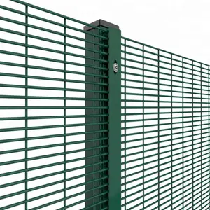 Pandangan jelas 358 pagar keamanan maksimum panel pagar jala padat keamanan tinggi pagar keamanan untuk penjara kereta api bandara