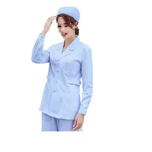 Ensemble d'uniformes d'infirmière Automne Hiver Manches longues Été Femmes Coupe ajustée Salon de beauté Vêtements de travail Maternité Vêtements de travail - Product Image 6
