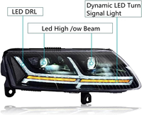 Para Audi A6 2005-2008, Conjunto de Faros Delanteros LED Modificados, Repuesto de Faros para Automóvil, Suministro de Fábrica, Piezas de Automóvil -- Un Par