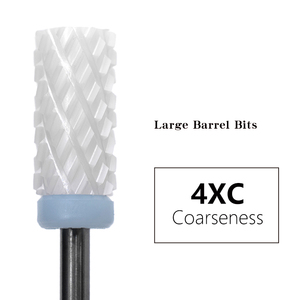 6.6mm Large Barrel White Ceramic Nail <b>Drill</b> <b>Bit</b> Grit C M F for Nail Beauty Salon Long Lifespan Bur - Product Image 2
