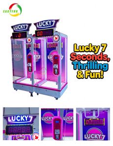 Máquina expendedora de regalos personalizada, color rosa, Lucky 7, juegos de arcade operados con monedas, máquina de cortar premios con tijeras, máquina expendedora de regalos. - Product Image 4