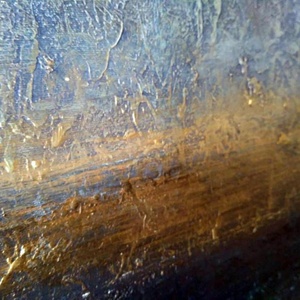 Peinture à l'huile abstraite texturée faite à la main, art mural sur toile peint à la main pour la décoration de salle de bain d'hôtel de luxe - Product Image 2