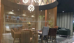Cortina de Malla Metálica Decorativa de Acero Inoxidable 304 para Restaurante, Tela de Malla Metálica para División Interior - Product Image 6