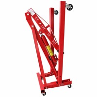 Pont élévateur hydraulique pliable à 6 roues, certifié CE, à cadre en acier robuste de 2 tonnes pour garage de réparation automobile