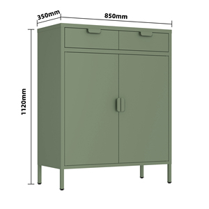 Libreria in Metallo Ecologica con Cassetti, Struttura Smontabile, Armadio in Acciaio con Ripiani Regolabili per Casa - Product Image 6
