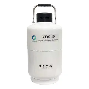 ZHONGXIN Factory Made 10 Liter Portable Biological Chemical Samples / Semen Liquid Nitrogen Container Dewar Tank YDS-10