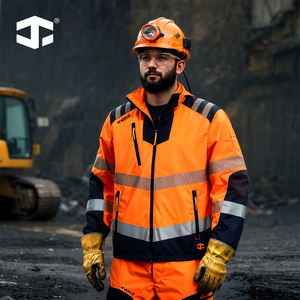 Combinaison de travail de sécurité pour hommes JIADE WorkPro Series, résistante à l'eau, grandes poches, travaux routiers, secours d'urgence, chantier de construction - Product Image 2