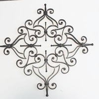 Rosettes ornementales en fer forgé, éléments de conception de porte, rosettes en métal, accessoires décoratifs, rosettes en fer
