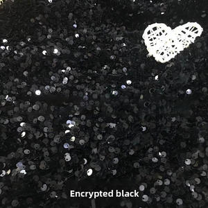 Veste en <span class=keywords><strong>velours</strong></span> sergé brodé à paillettes pour femmes et enfants 5mm <span class=keywords><strong>tissu</strong></span> élastique pour mariage filles chaussures sacs accessoires de cheveux - Product Image 3