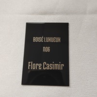 Étiquettes métalliques personnalisées en relief pour flacons de parfum, de soins de la peau et de bougies - Étiquettes d'emballage imperméables avec logo personnalisé imprimé