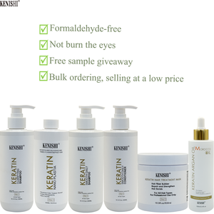 KENISHI Mejor Tratamiento de Nanoplastia Capilar Correctora y Alisadora con Proteína <span class=keywords><strong>para</strong></span> Reparación Profunda del <span class=keywords><strong>Cabello</strong></span> Rizado Queratina de Uso Profesional - Product Image 4